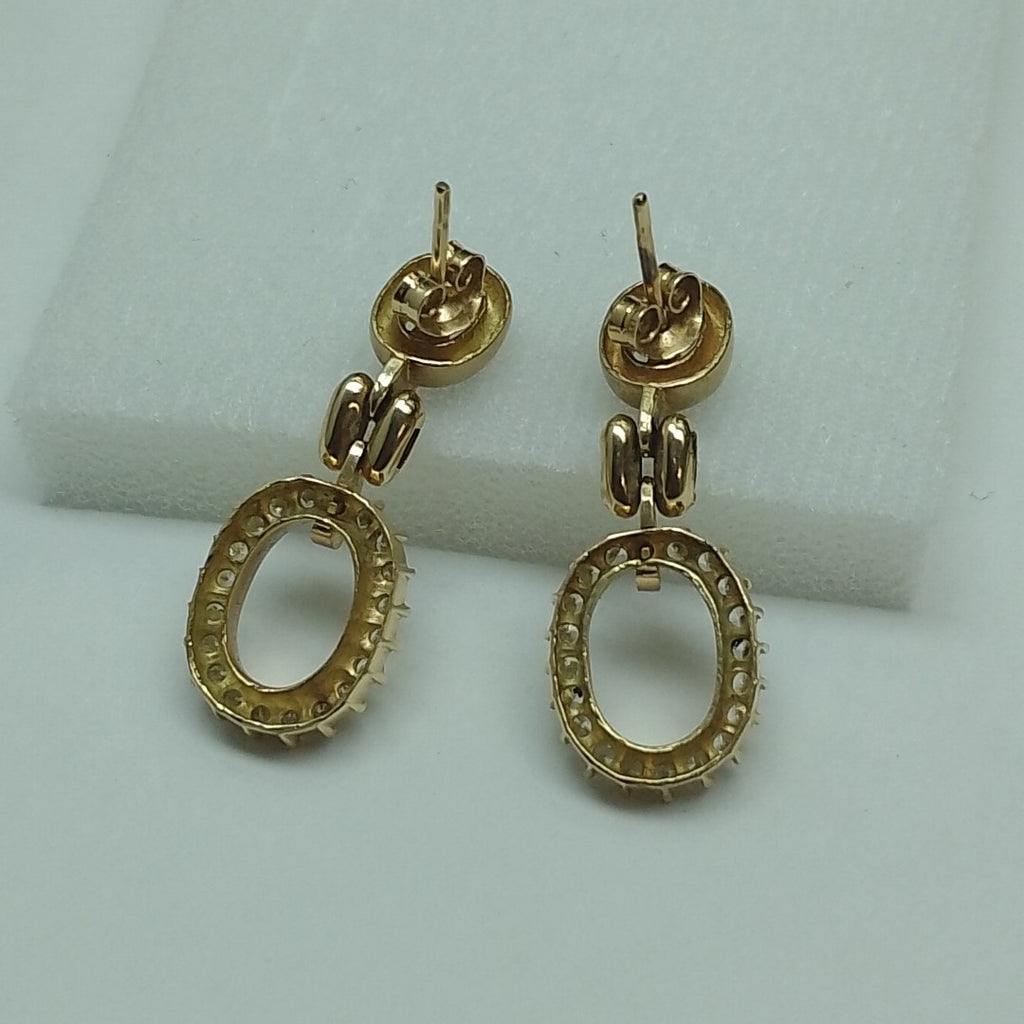 ARETES PAR ORO 14 K 8.5 GRMS (SEMINUEVO)