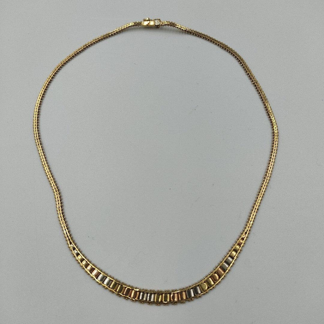 GARGANTILLA ORO,ORO COMBINADO 14 K 12,20 GRMS (SEMINUEVO)