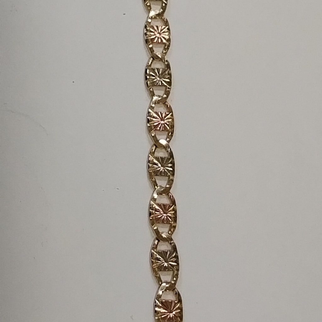 PULSERA TEJIDO GUCHI ORO 14K 18 CM 4.1 GR (NUEVO)