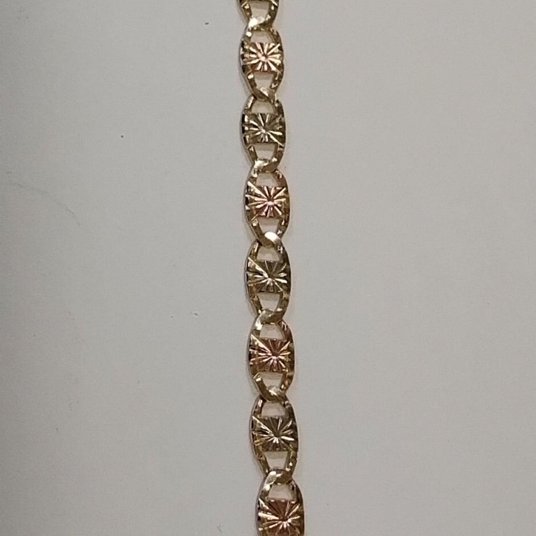 PULSERA TEJIDO GUCHI ORO 14K 18 CM 4.1 GR (NUEVO)