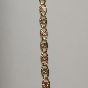 PULSERA TEJIDO GUCHI ORO 14K 18 CM 4.1 GR (NUEVO)