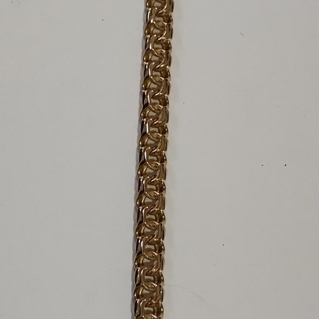 PULSERAS TEJIDO CHINO ORO 10K 21 CM 8.6 GR (NUEVO)