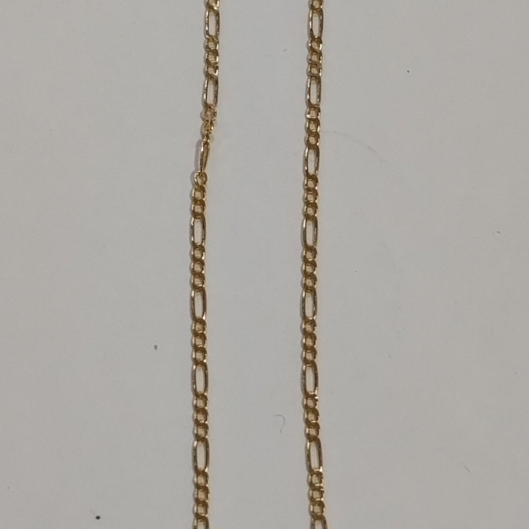 CADENAS TEJIDO 3X1 ORO 14K 55 CM 2.4 GR (NUEVO)