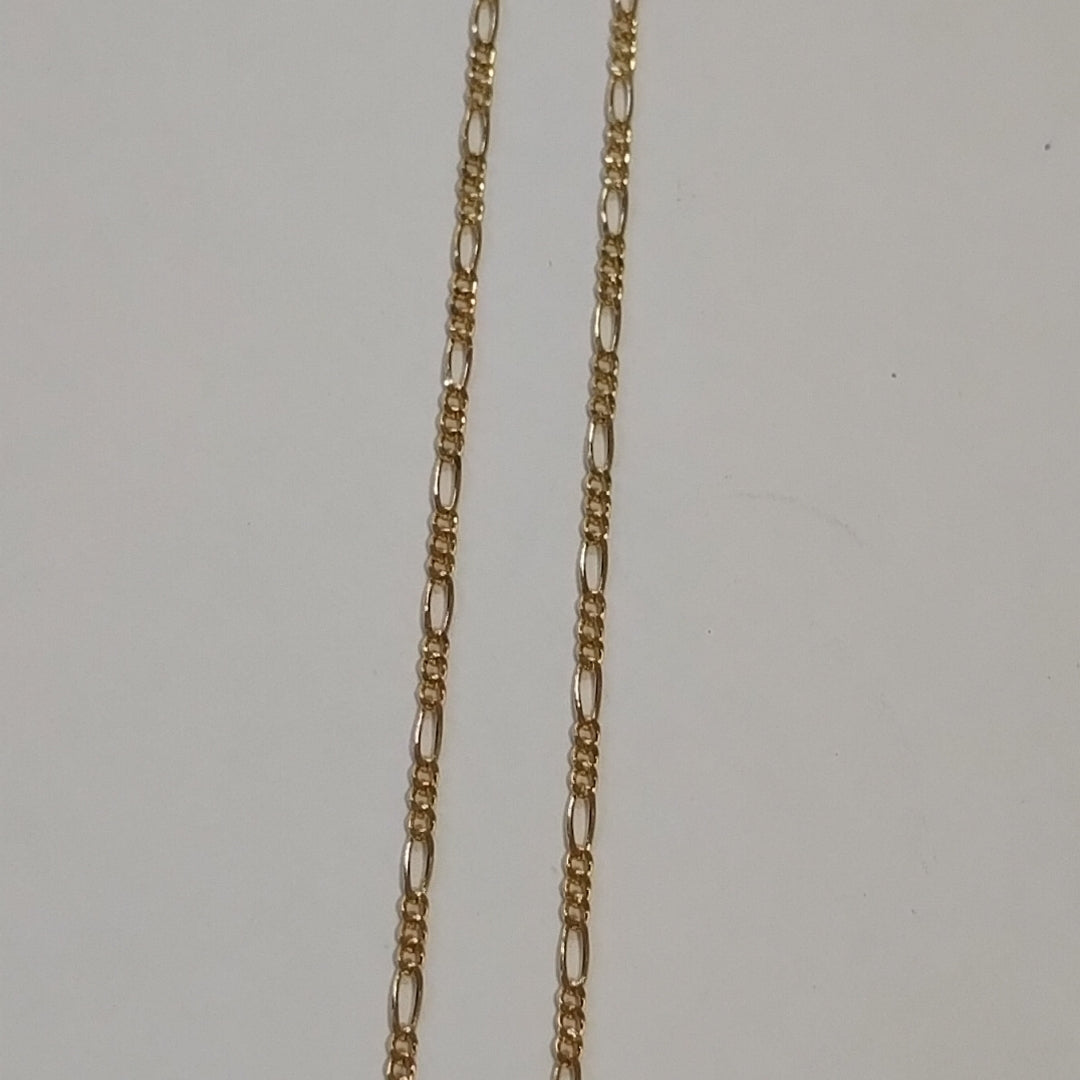 CADENAS TEJIDO 3X1 ORO 14K 55 CM 2.7 GR (NUEVO)