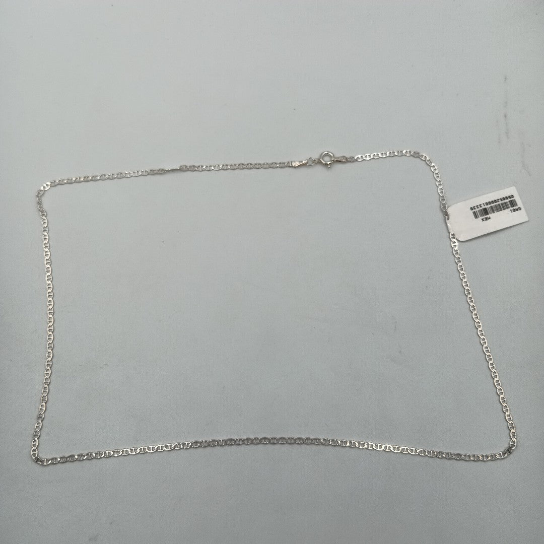 CADENA TEJIDO GUCHI PLATA .925 55 CM 3.4 GR (NUEVO)