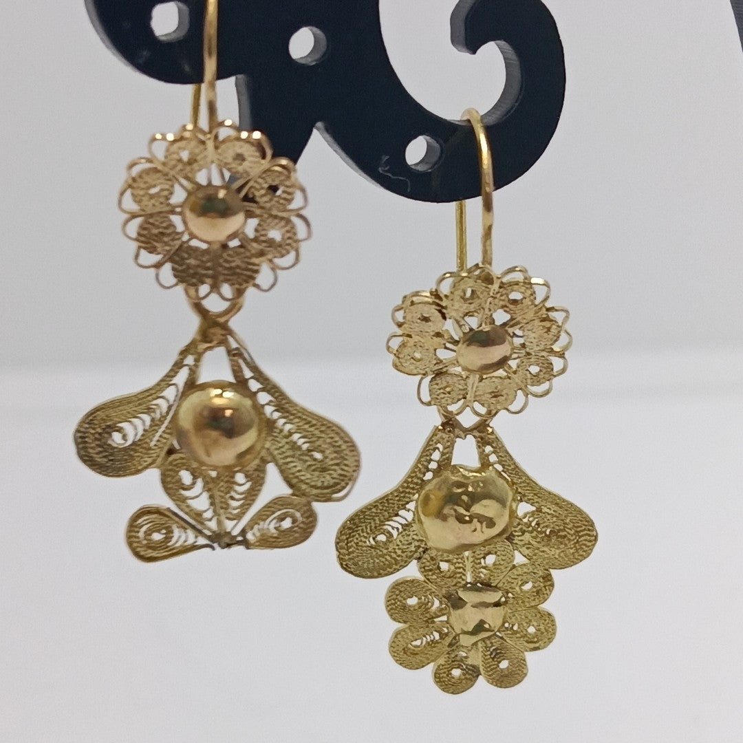 ARETES PAR ORO 8 K 1.9 GRMS (SEMINUEVO)