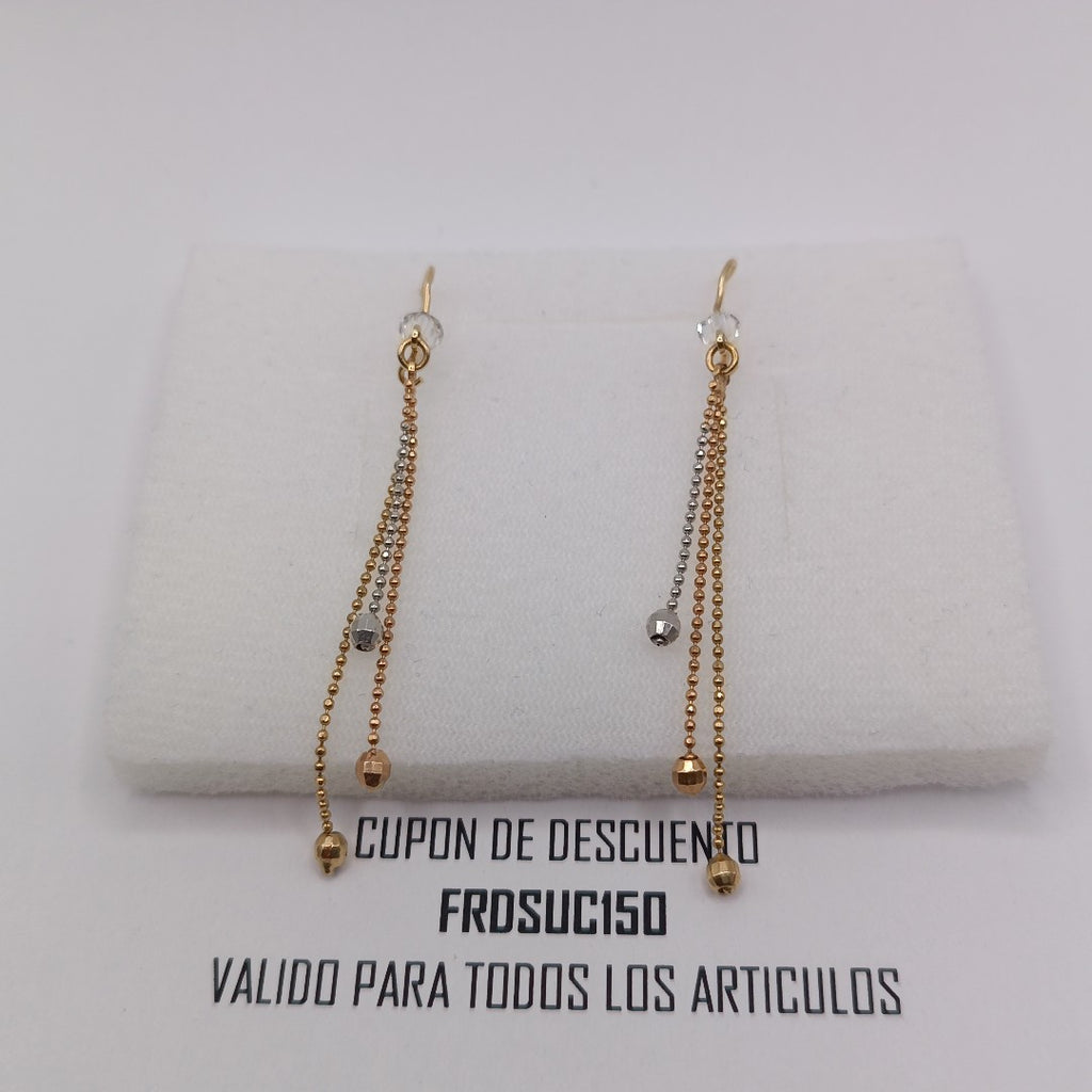 ARETES PAR ORO 14 K 1,90 GRMS (SEMINUEVO)