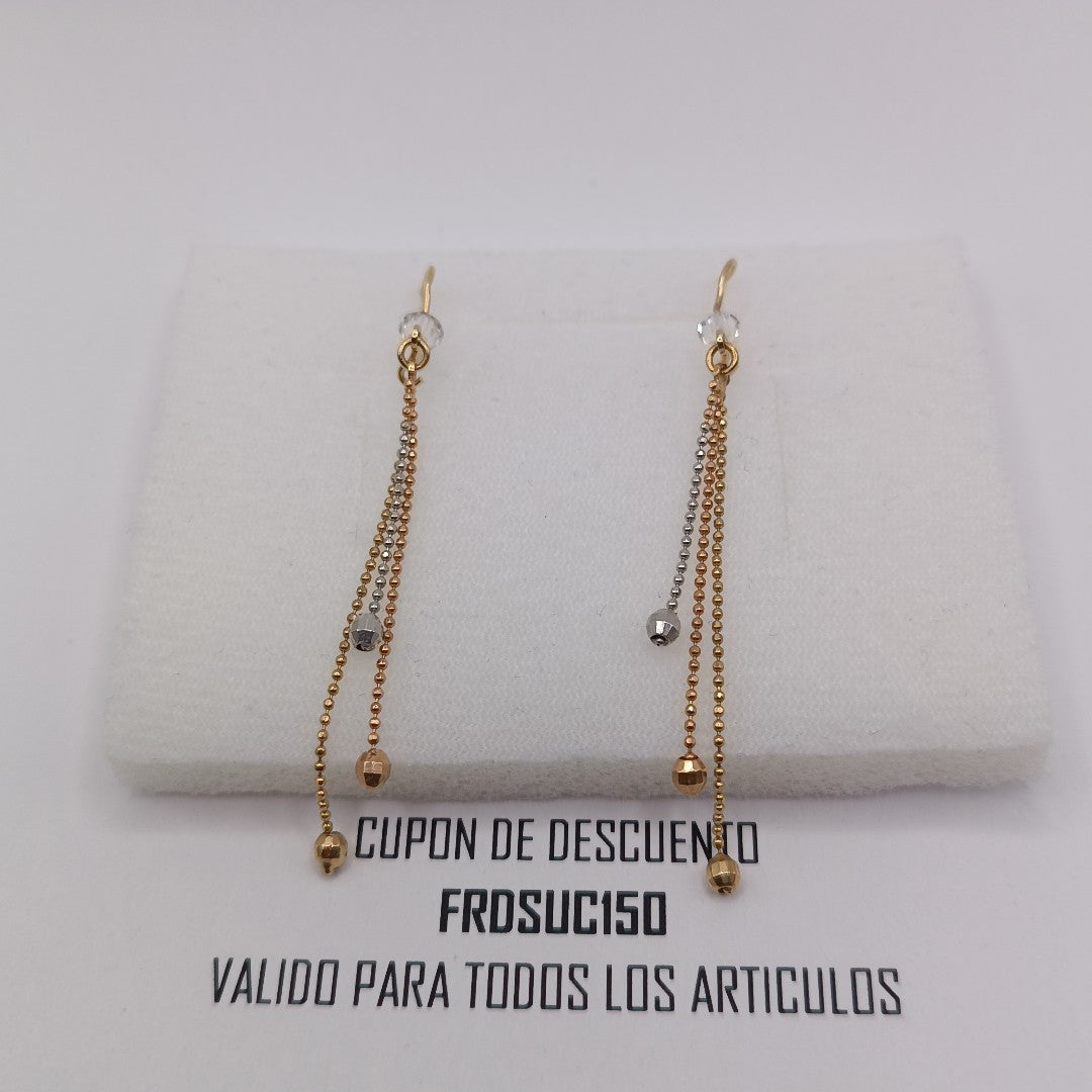 ARETES PAR ORO 14 K 1,90 GRMS (SEMINUEVO)