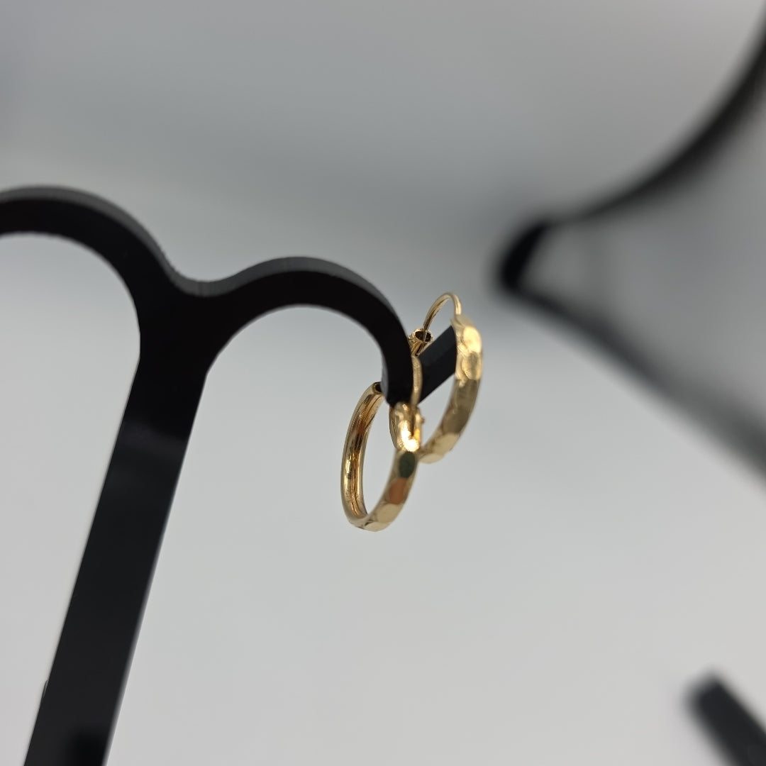 ARRACADAS PAR ORO 14 K 1,20 GRMS (SEMINUEVO)