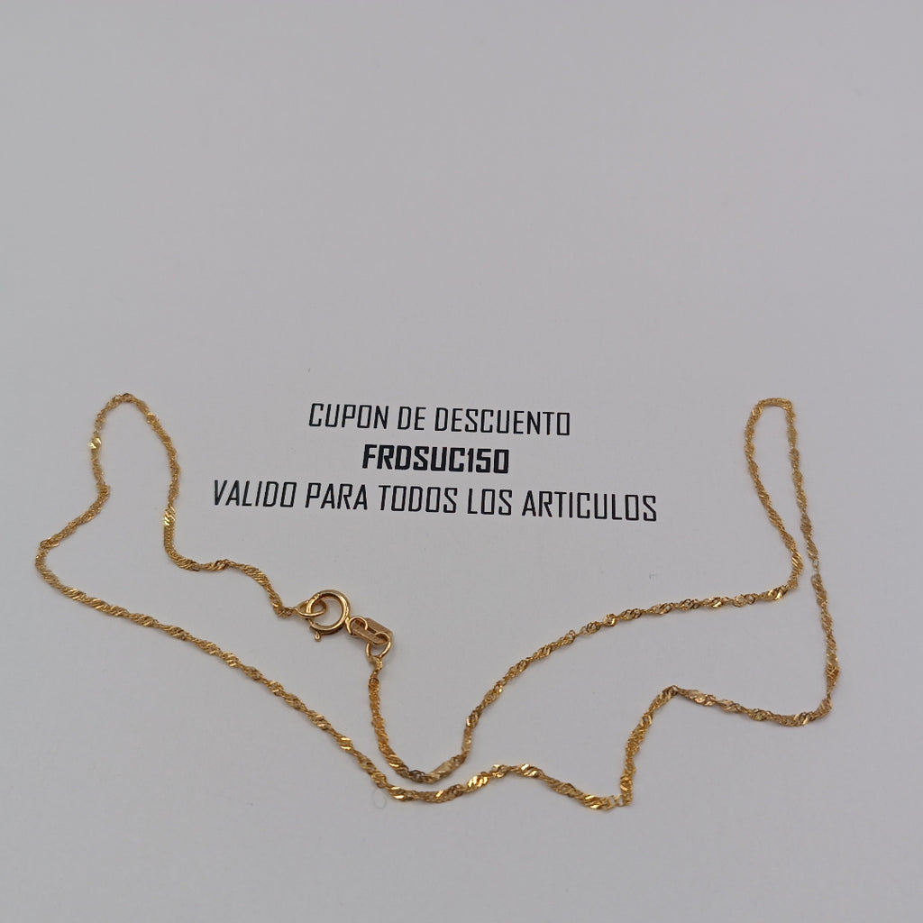CADENA ORO 14 K 1,00 GRMS (SEMINUEVO)