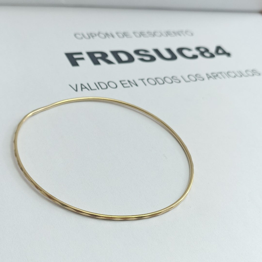 PULSERA RIGIDA ORO 14 K 3.1 GRMS (SEMINUEVO)