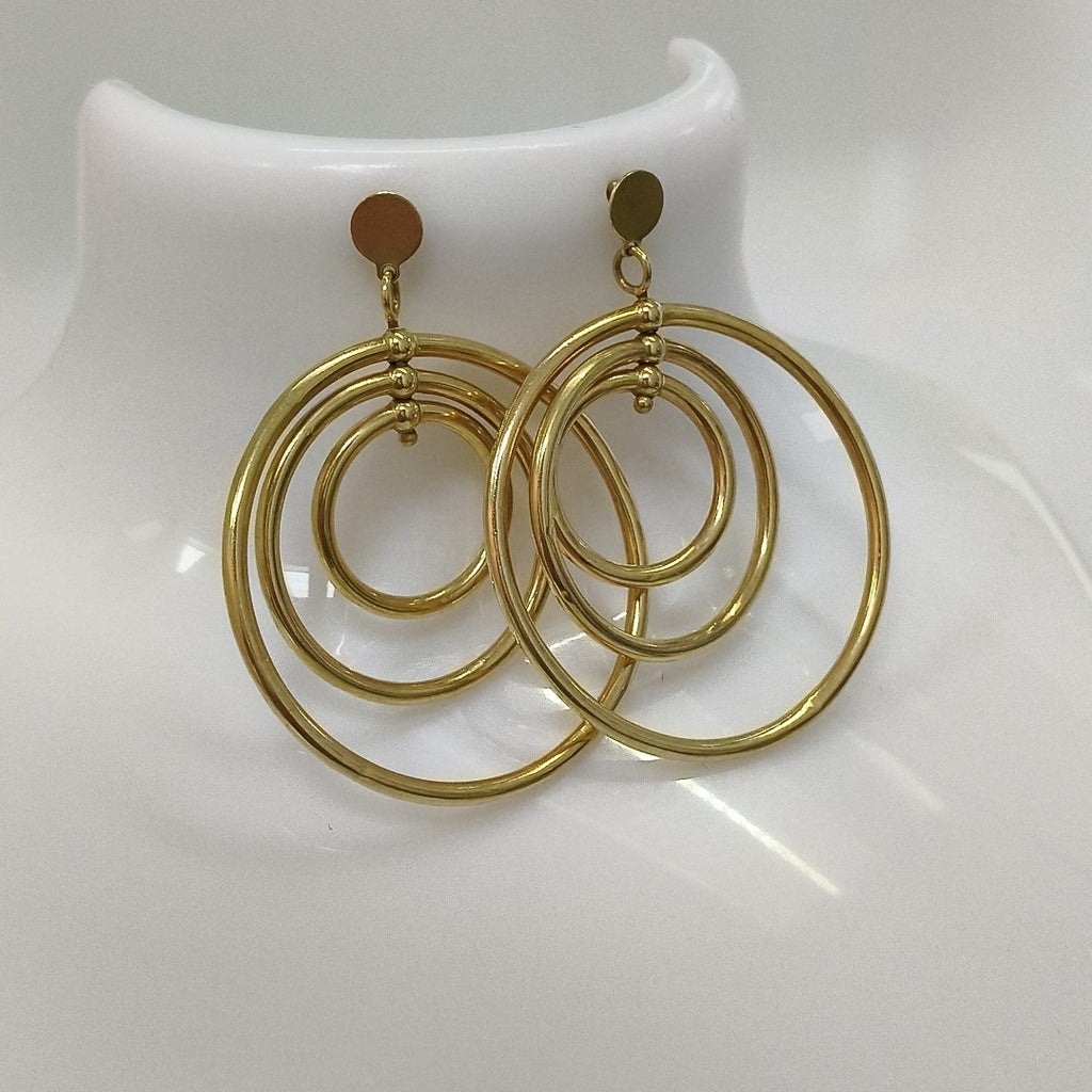 BROQUELES PAR ORO 14 K 4.9 GRMS (SEMINUEVO)