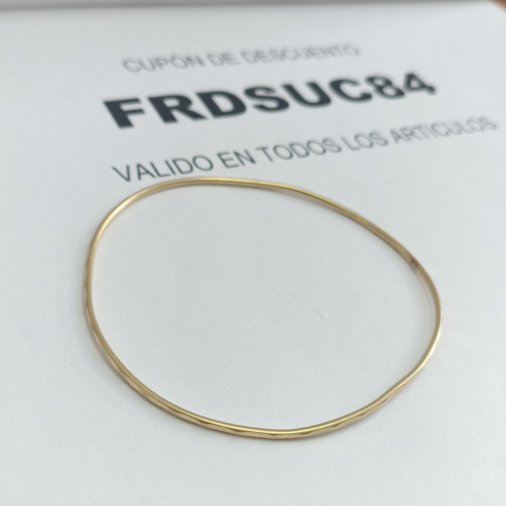 PULSERA RIGIDA ORO 14 K 2.7 GRMS (SEMINUEVO)