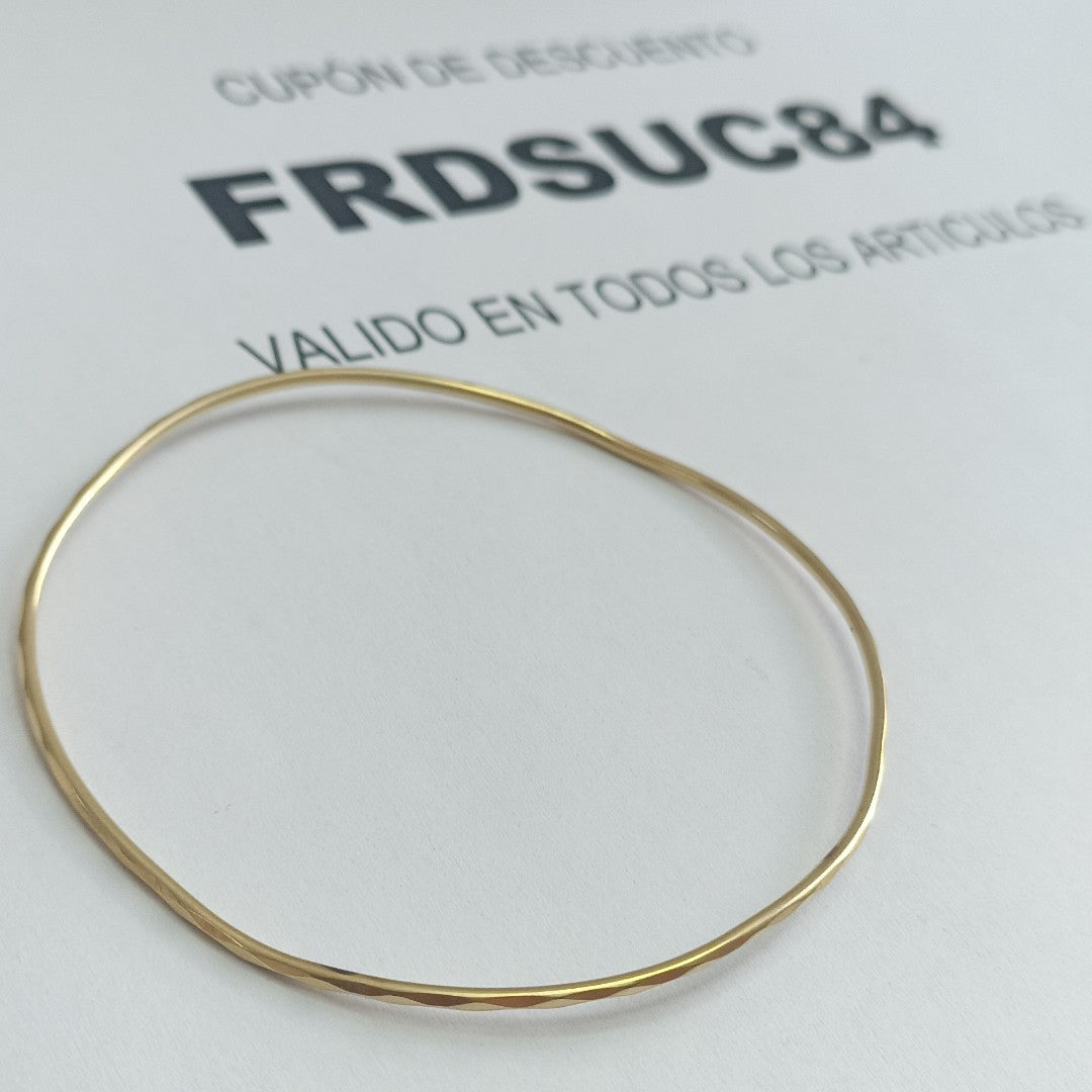 PULSERA RIGIDA ORO 14 K 2.7 GRMS (SEMINUEVO)