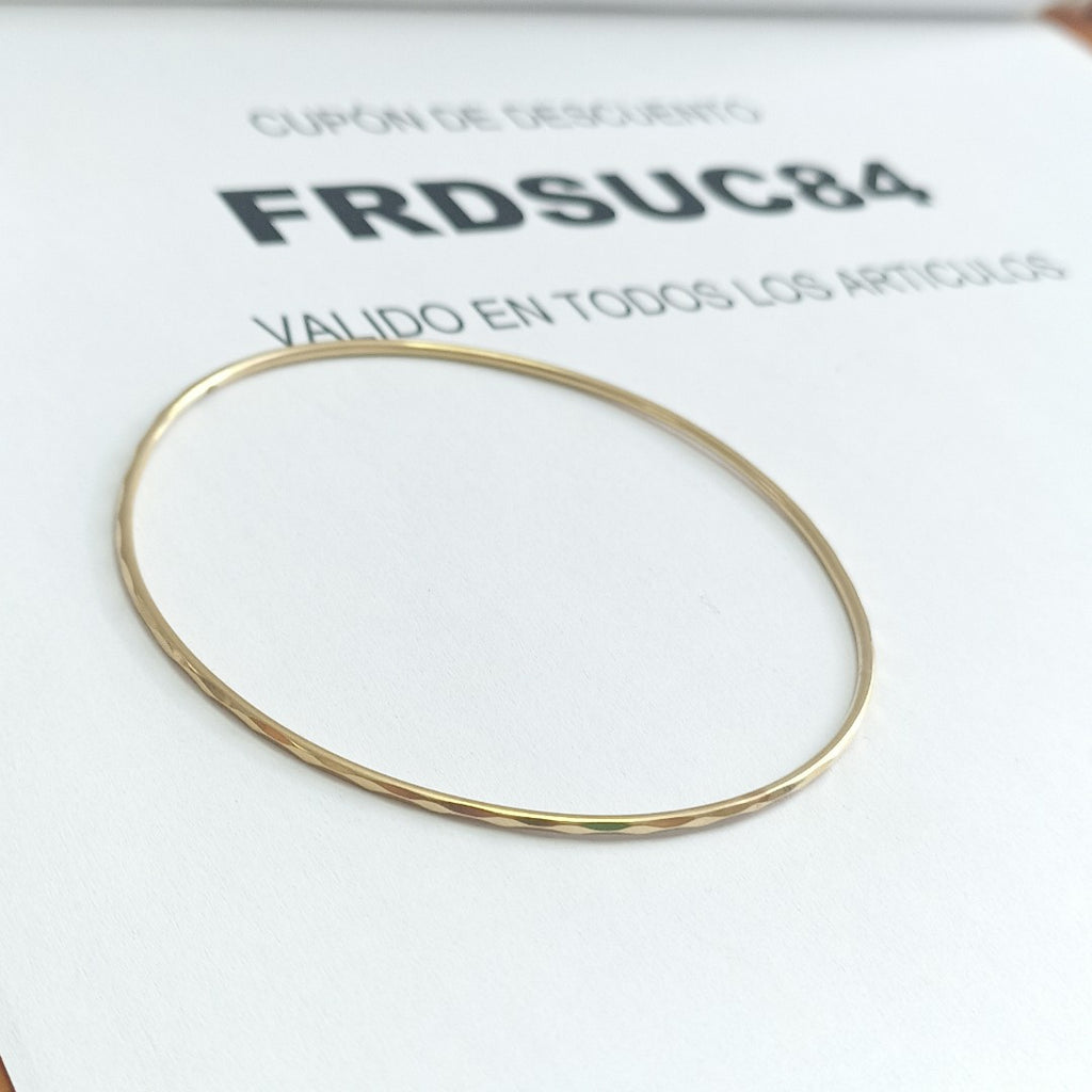 PULSERA RIGIDA ORO 14 K 3 GRMS (SEMINUEVO)