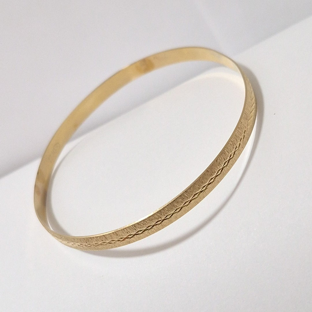 PULSERA RIGIDA ORO 14 K 7.9 GRMS (SEMINUEVO)