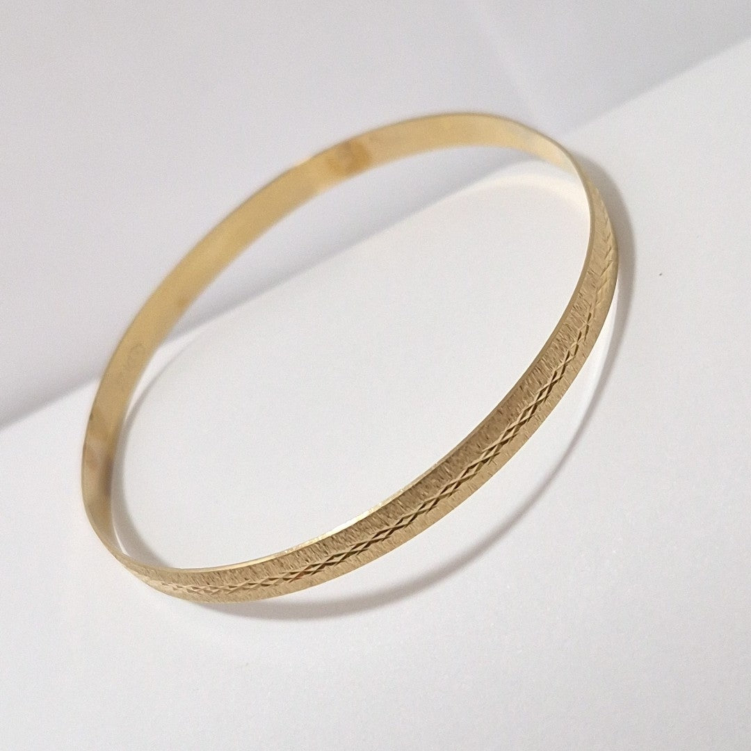 PULSERA RIGIDA ORO 14 K 7.9 GRMS (SEMINUEVO)
