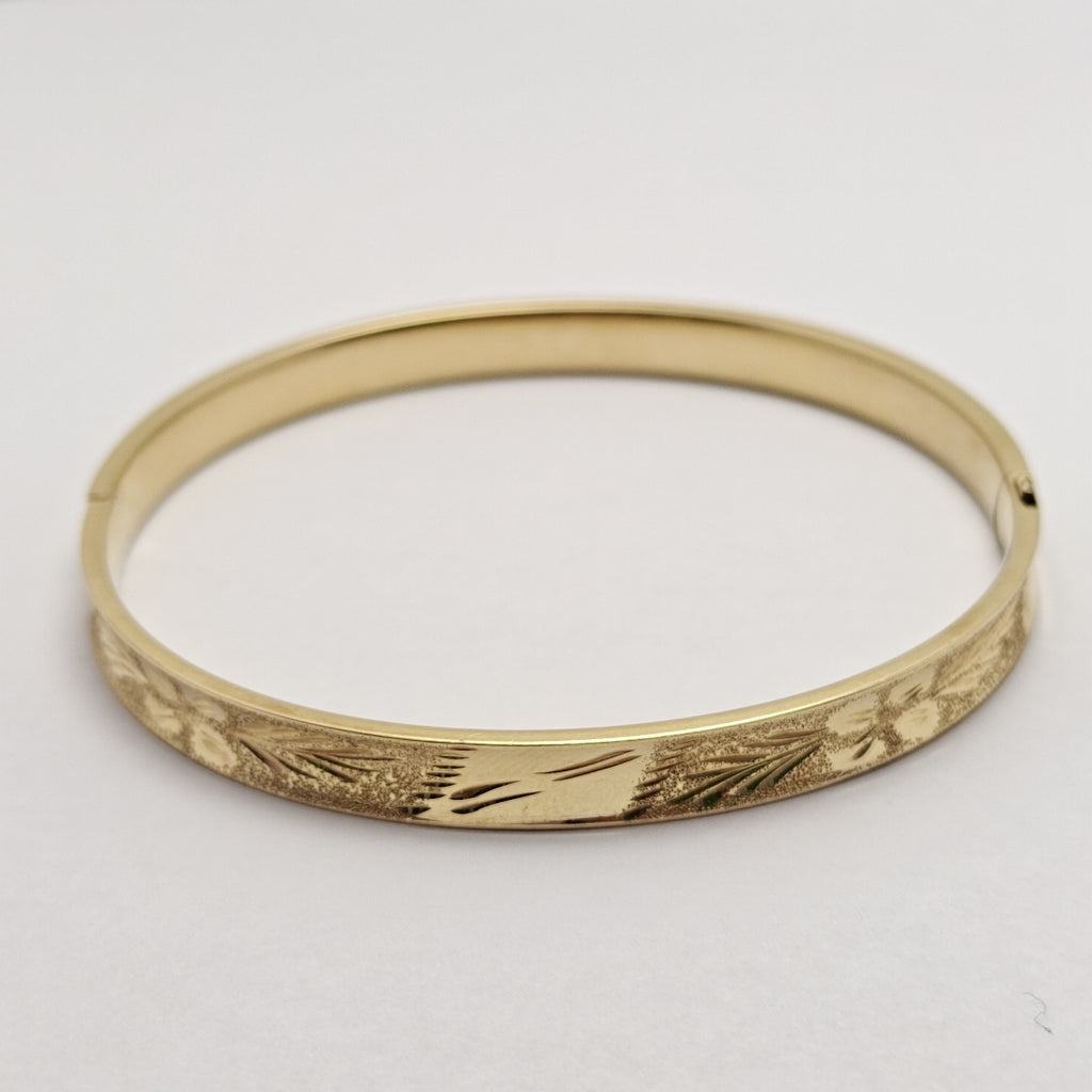 PULSERA RIGIDA ORO 14 K 8.8 GRMS (SEMINUEVO)
