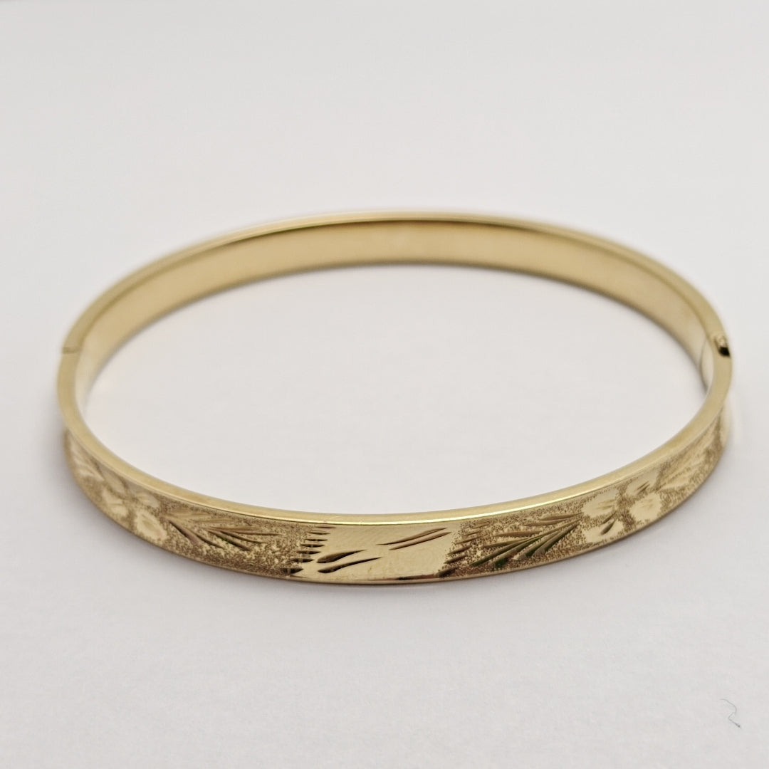 PULSERA RIGIDA ORO 14 K 8.8 GRMS (SEMINUEVO)