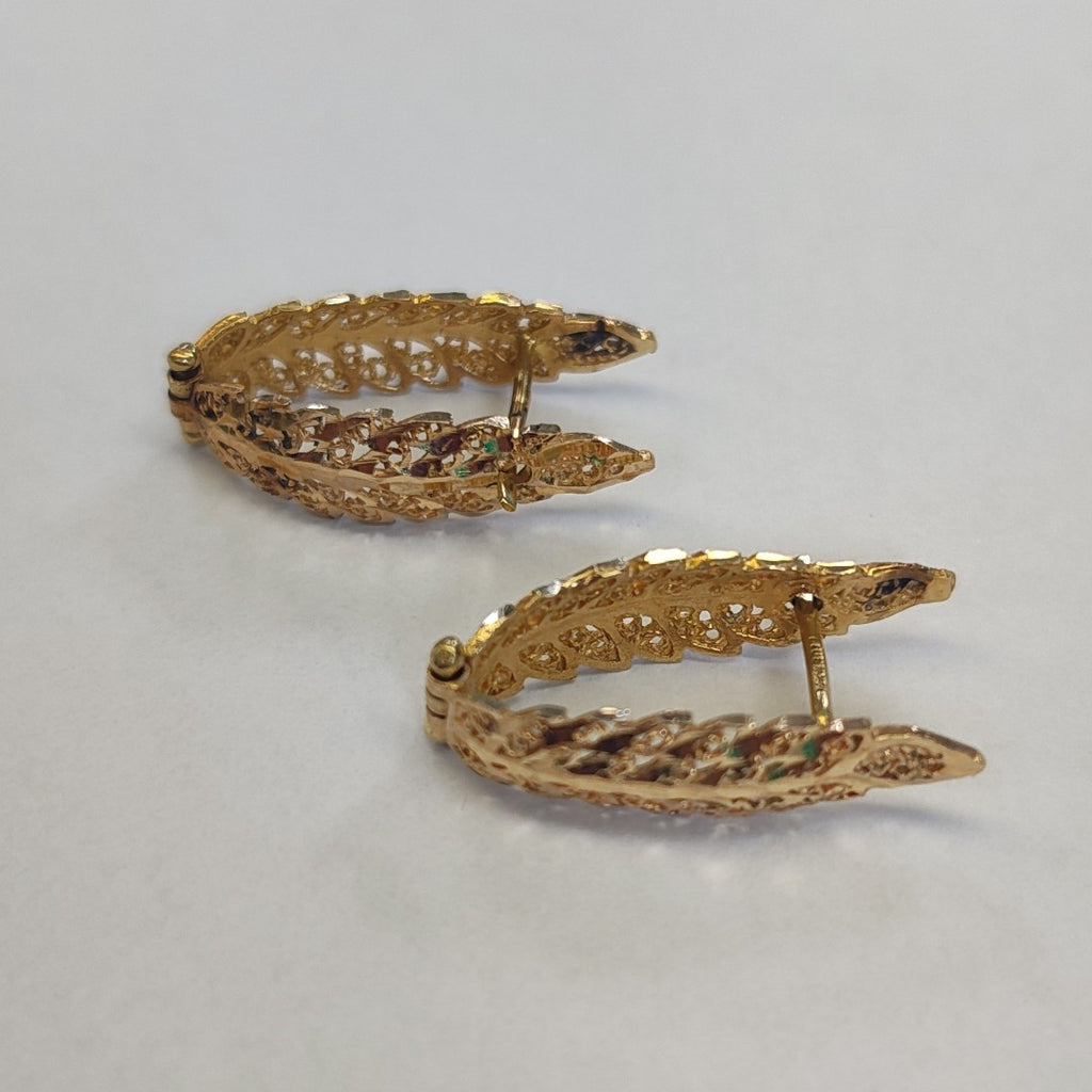 ARRACADAS PAR ORO 14 K 6.1 GRMS (SEMINUEVO)