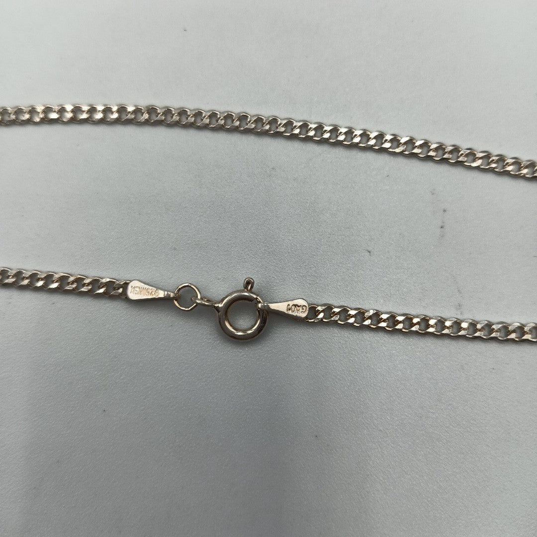 CADENA TEJIDO BARBADO PLATA .925 55 CM 5.2 GR (NUEVO)