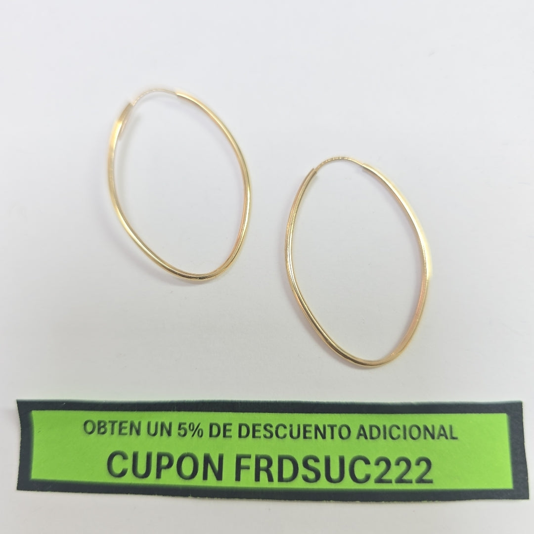 ARRACADAS PAR ORO 10 K 1.1 GRMS (SEMINUEVO)