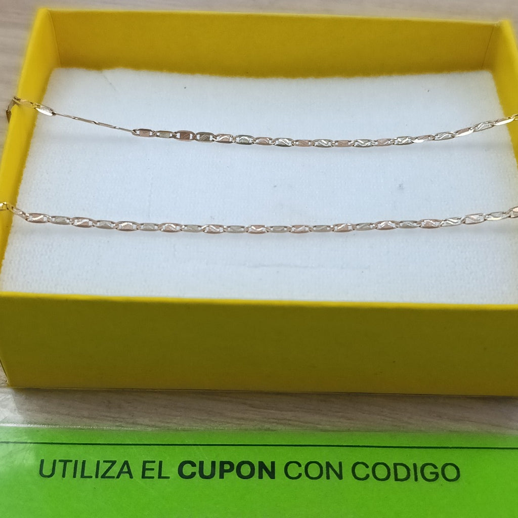 CADENA ORO,ORO COMBINADO 10 K 2,10 GRMS (SEMINUEVO)