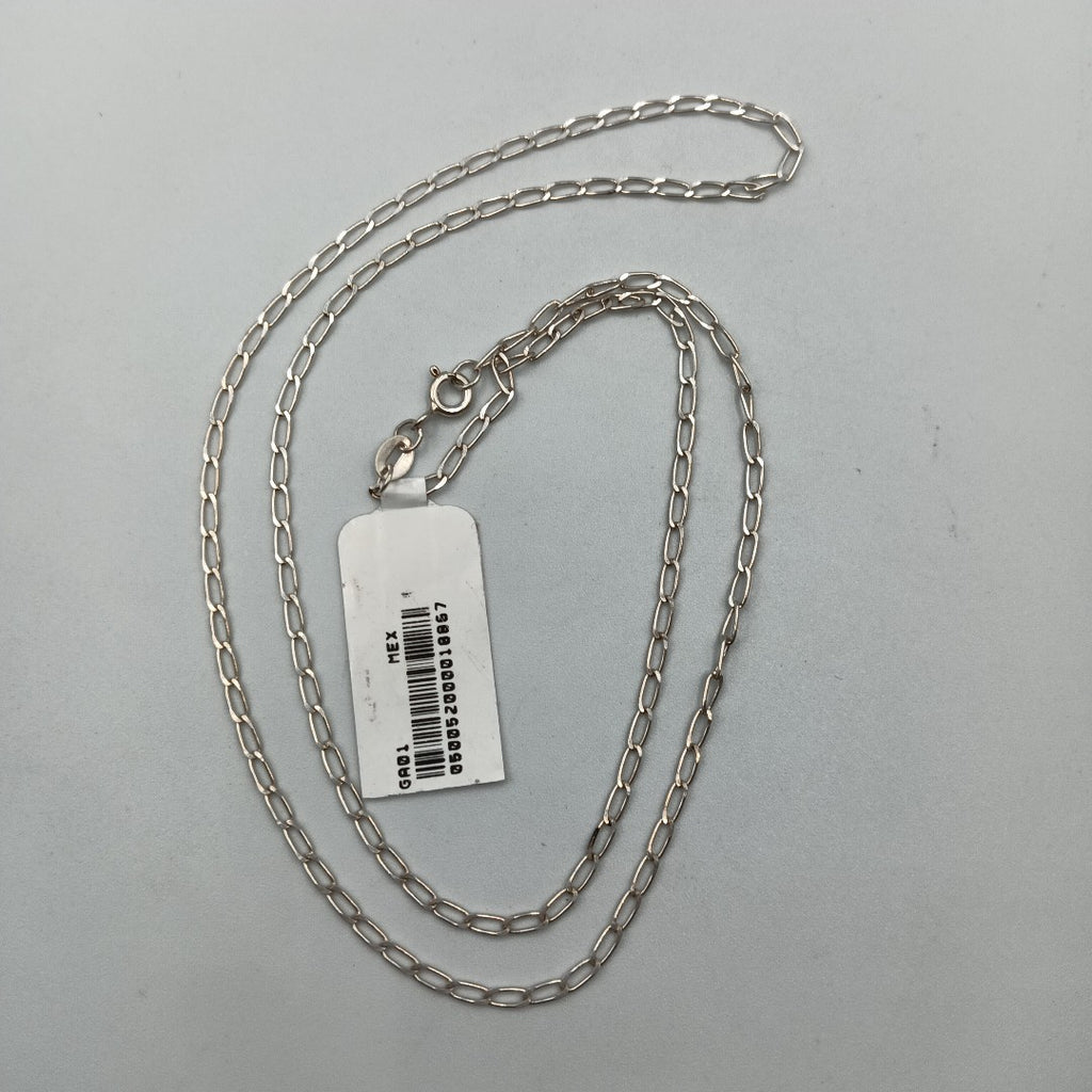 CADENA TEJIDO ESLABONES PLATA .925 55 CM 2.9 GR (NUEVO)