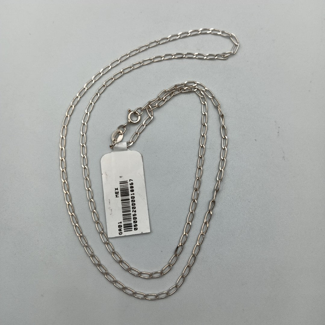 CADENA TEJIDO ESLABONES PLATA .925 55 CM 2.9 GR (NUEVO)
