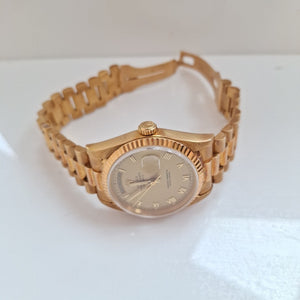 RELOJ CAJA Y PULSO ORO ORO 18 K 136.6 GRMS (SEMINUEVO)