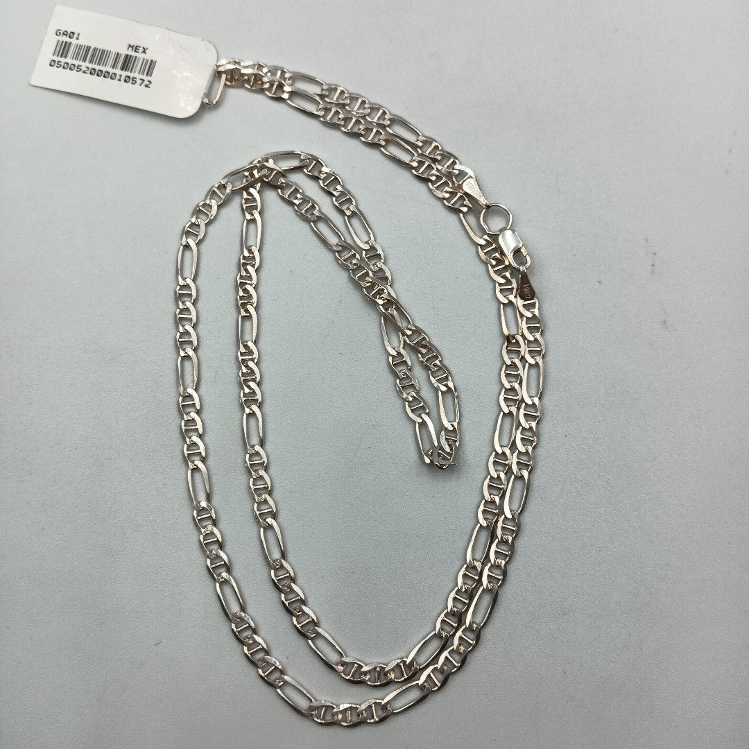 CADENA TEJIDO 3X1 PLATA .925 60 CM 8.2 GR (NUEVO)