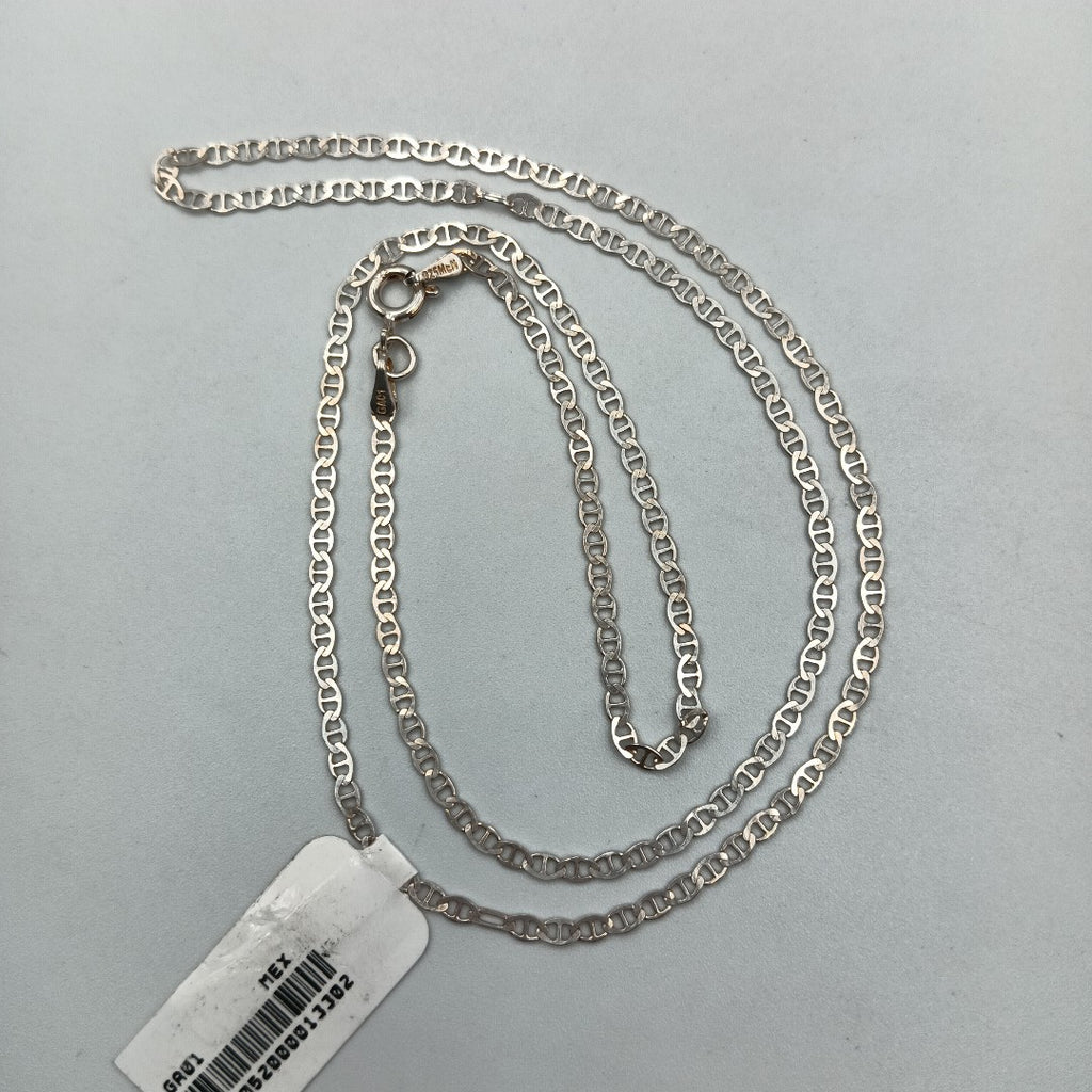 CADENA TEJIDO GUCHI PLATA .925 55 CM 3.6 GR (NUEVO)