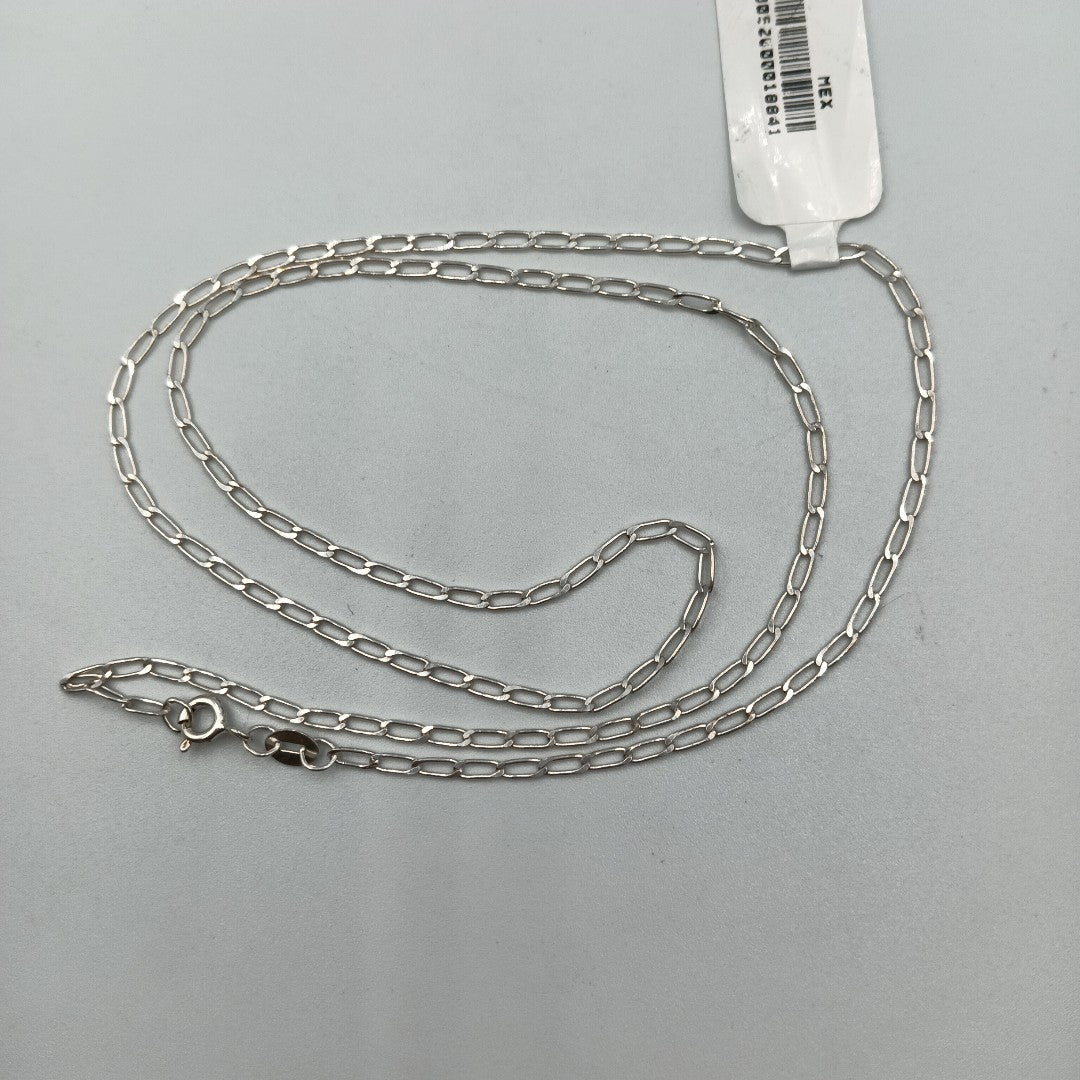 CADENA TEJIDO ESLABONES PLATA .925 55 CM 2.8 GR (NUEVO)