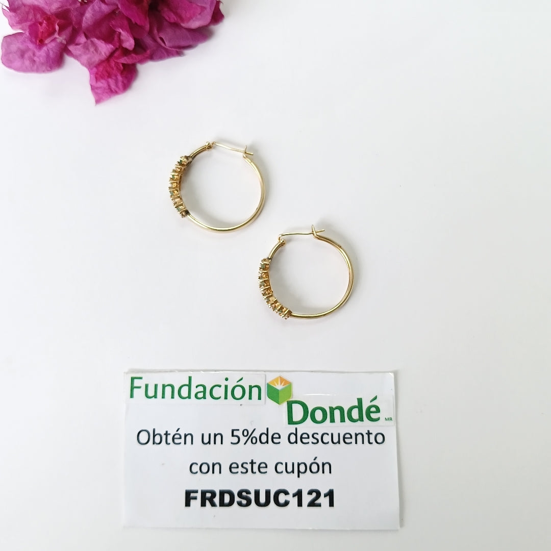 ARRACADAS PAR ORO 14 K 5,00 GRMS (SEMINUEVO)