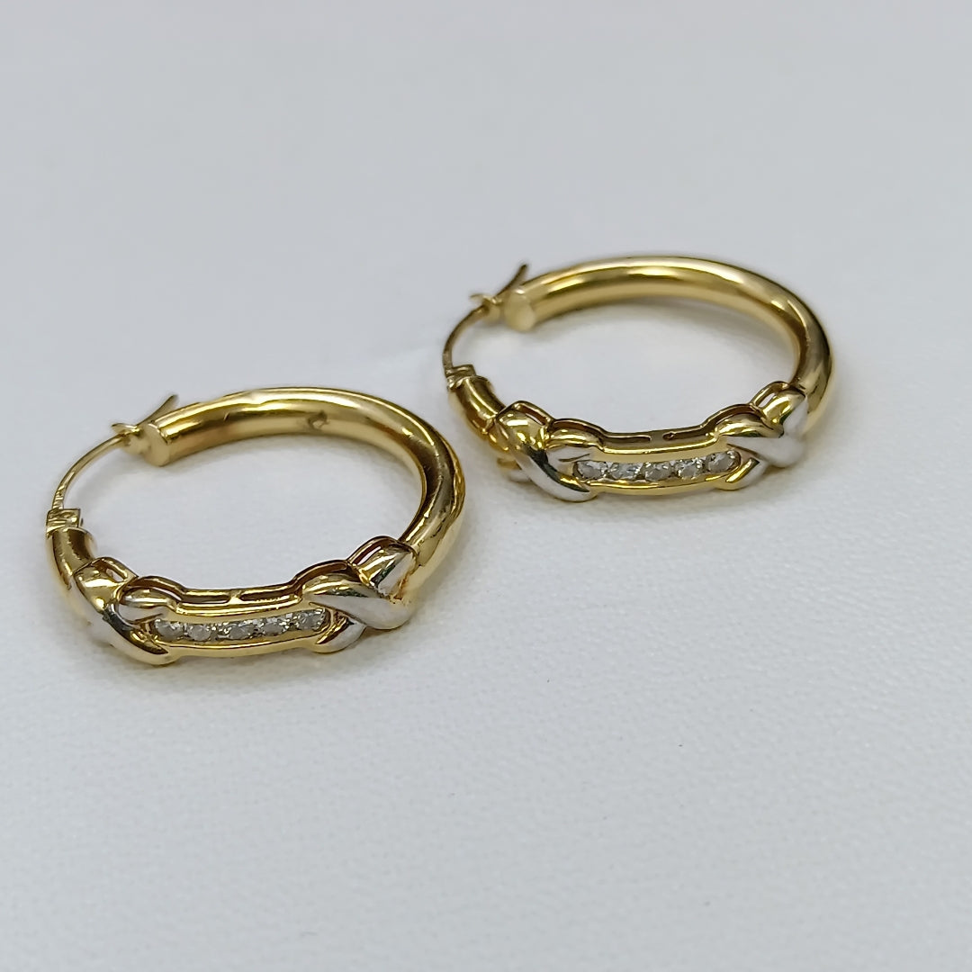 ARRACADAS PAR ORO 14 K 4,90 GRMS (SEMINUEVO)