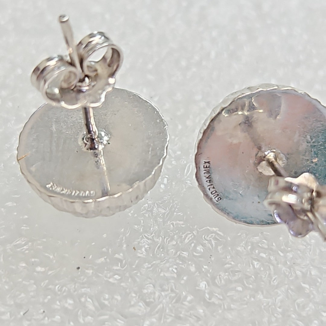 ARETES PAR ORO BLANCO 14 K 2.4 GRMS (SEMINUEVO)