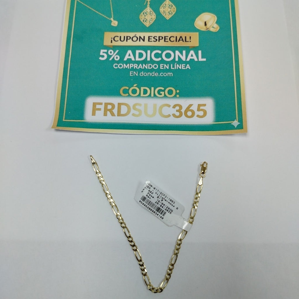 PULSERAS 3X1 ORO 14K 18 CM 2.9 GR (NUEVO)