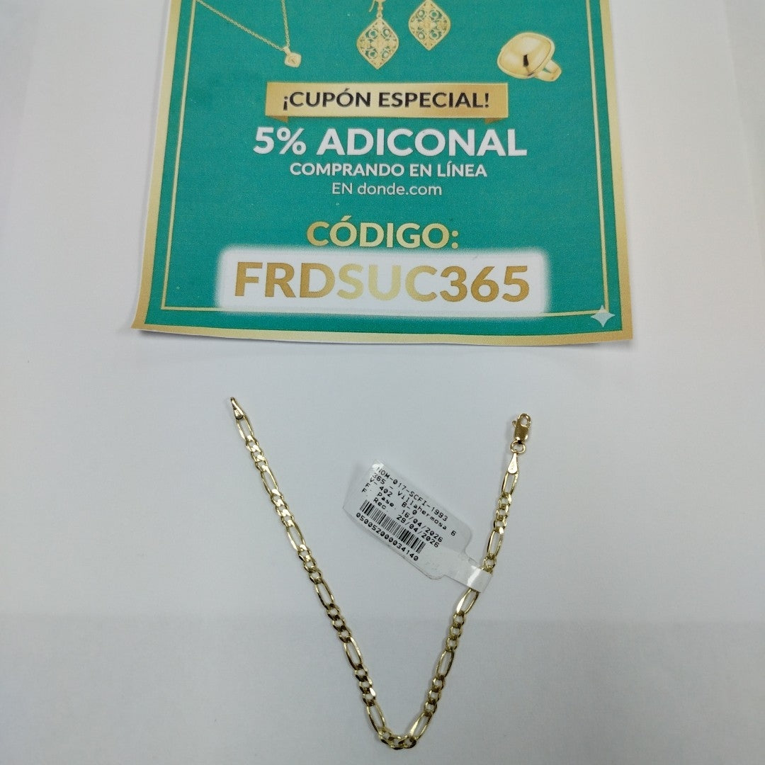 PULSERAS 3X1 ORO 14K 18 CM 2.9 GR (NUEVO)