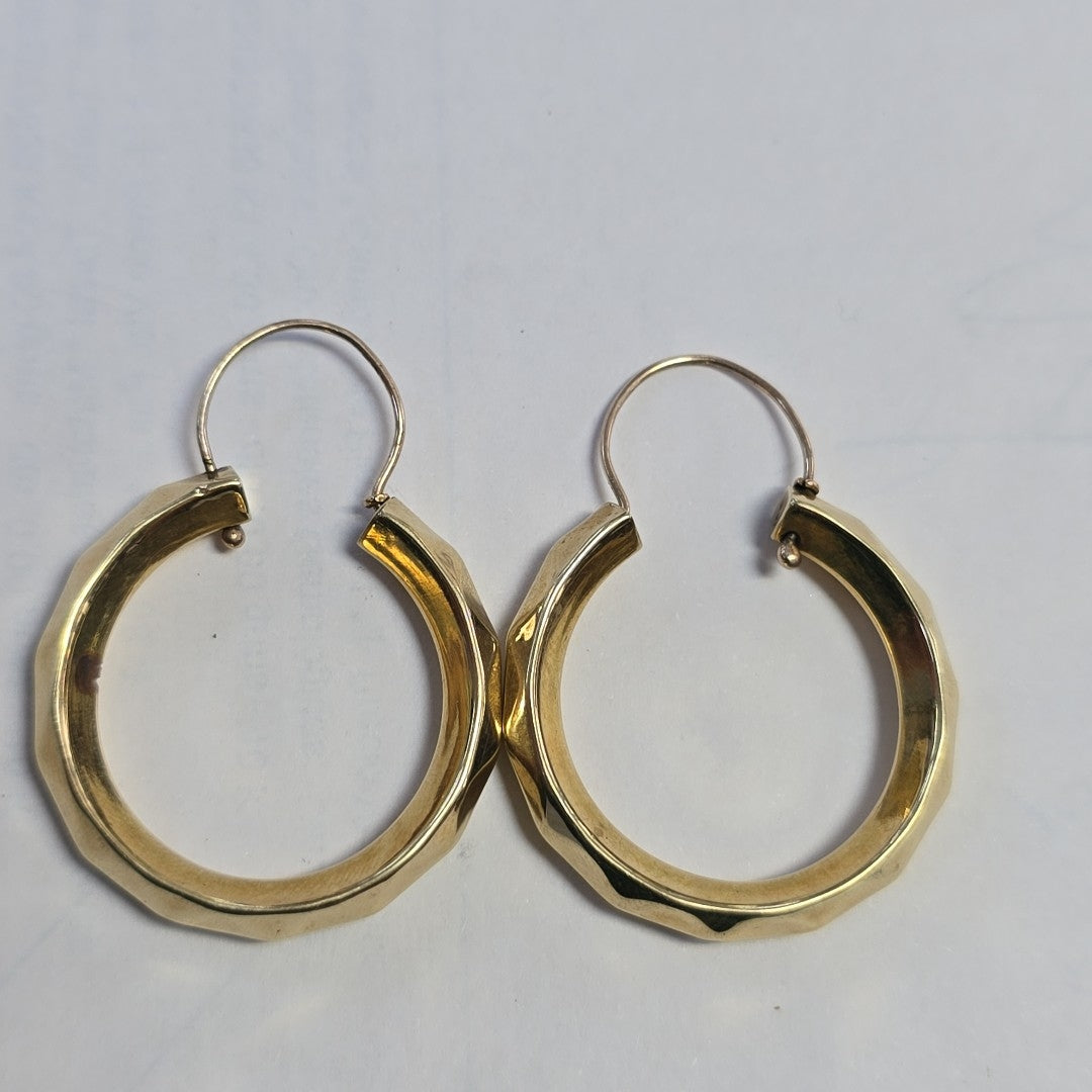 ARRACADAS PAR ORO 14 K 4.6 GRMS (SEMINUEVO)