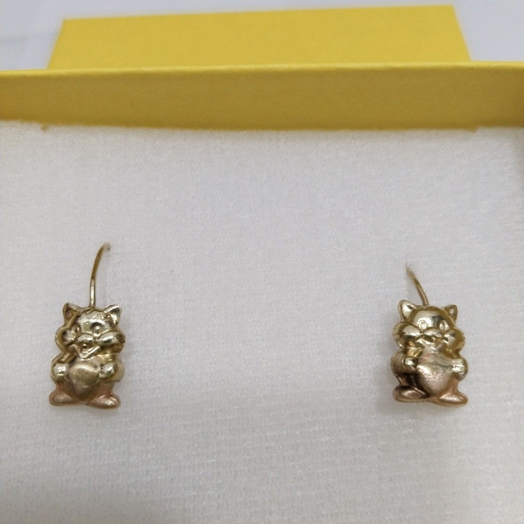 ARETES PAR ORO 14 K 1.3 GRMS (SEMINUEVO)
