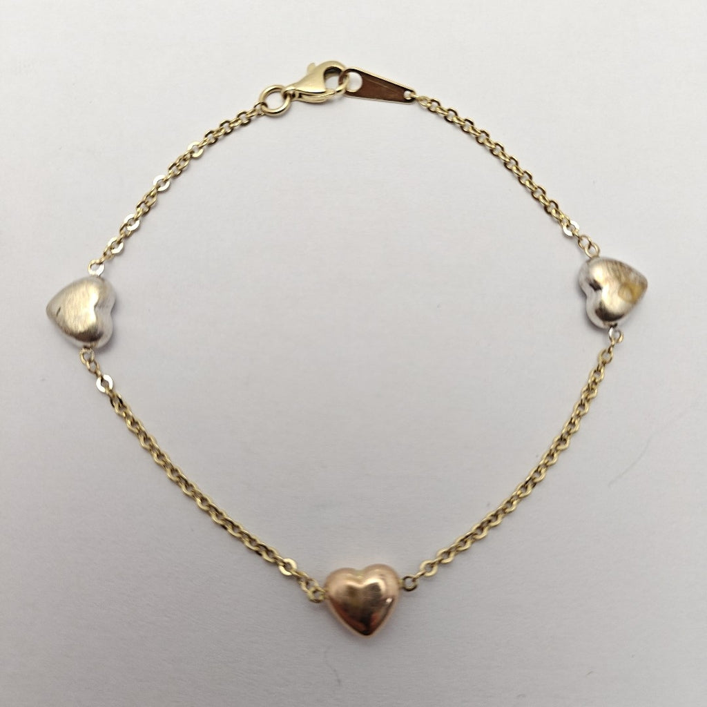 PULSERA ORO, ORO COMBINADO 14 K 2.8 GRMS (SEMINUEVO)