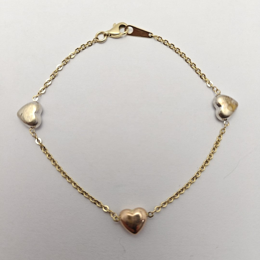 PULSERA ORO, ORO COMBINADO 14 K 2.8 GRMS (SEMINUEVO)