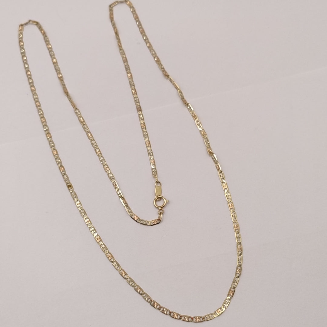 CADENA ORO, ORO COMBINADO 8 K 3.4 GRMS (SEMINUEVO)