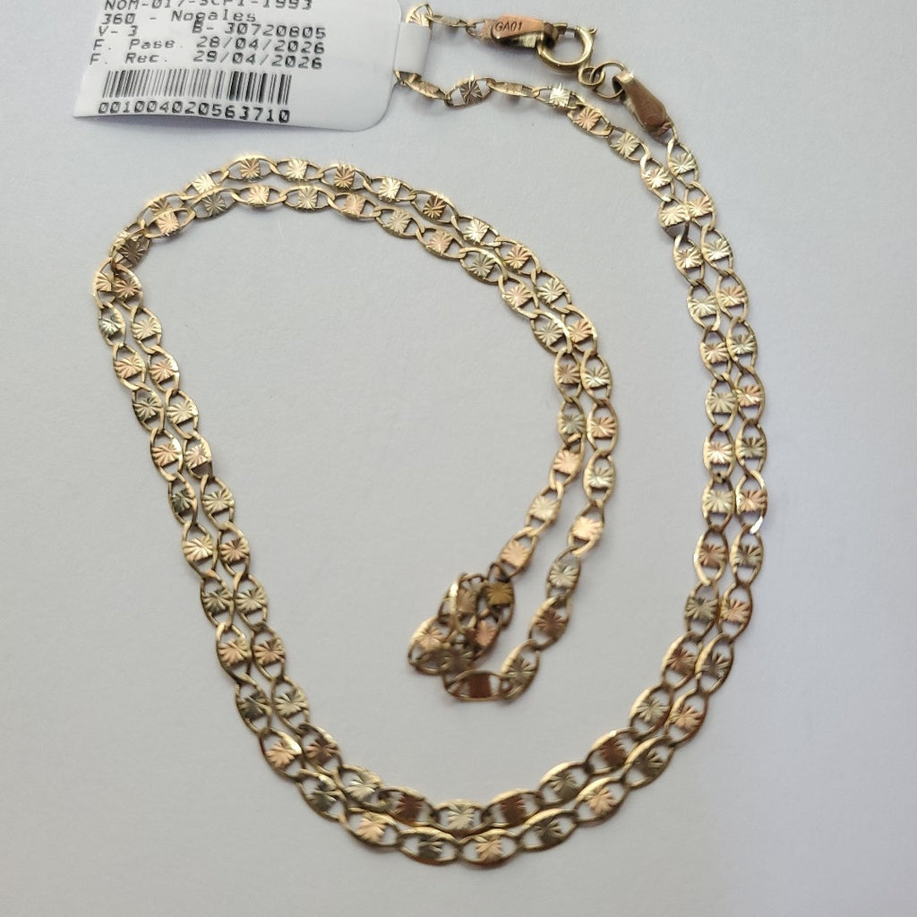 CADENA ORO, ORO COMBINADO 10 K 2.6 GRMS (SEMINUEVO)