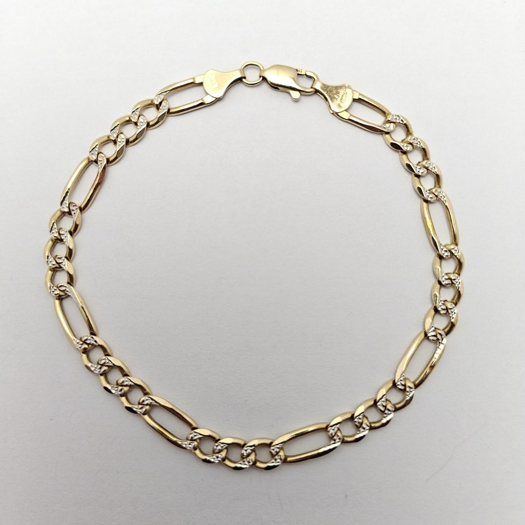 PULSERA ORO COMBINADO 14 K 11.2 GRMS (SEMINUEVO)
