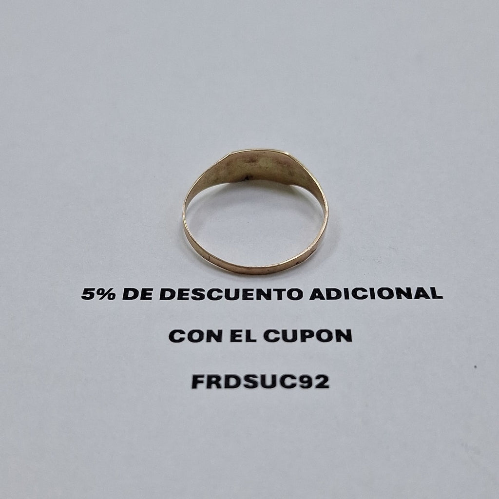 ANILLO DE GRADUACIÓN ORO 8 K 1,00 GRMS (SEMINUEVO)