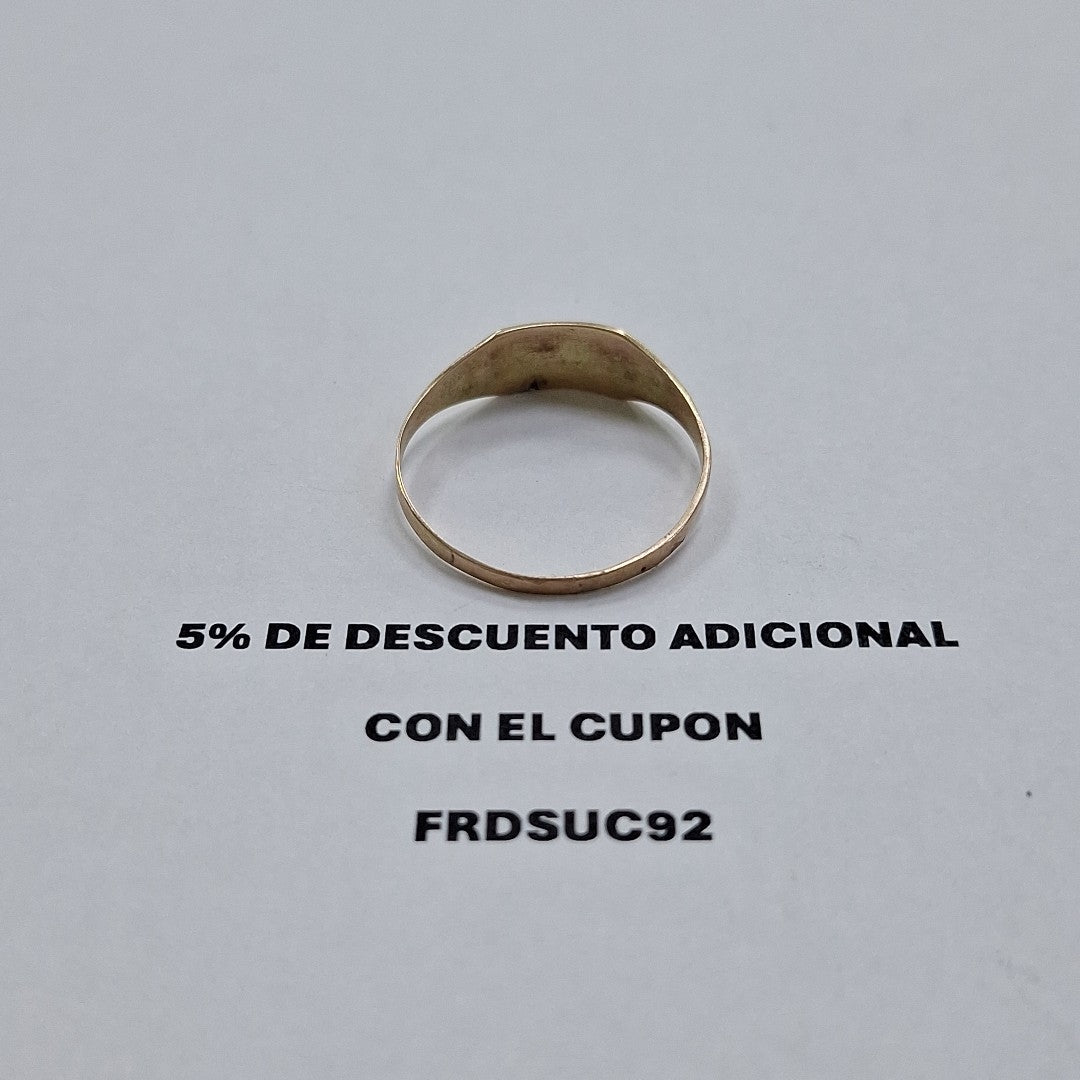 ANILLO DE GRADUACIÓN ORO 8 K 1,00 GRMS (SEMINUEVO)