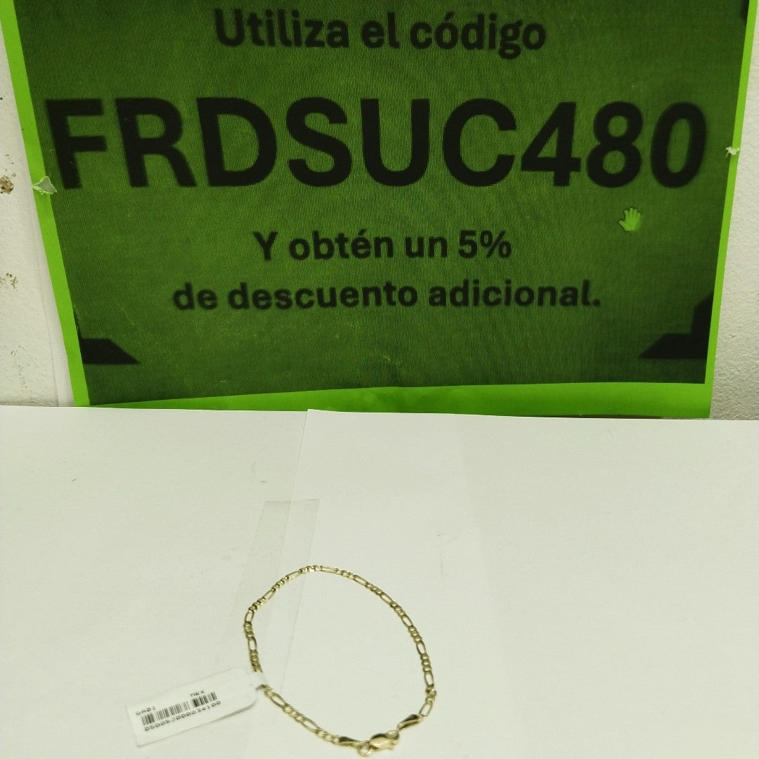 PULSERAS 3X1 ORO 14K 18 CM 1.8 GR (NUEVO)