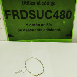 PULSERAS 3X1 ORO 14K 18 CM 1.8 GR (NUEVO)