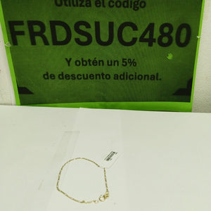 PULSERAS TEJIDO 3X1 ORO 14K 16 CM 0.9 GR (NUEVO)